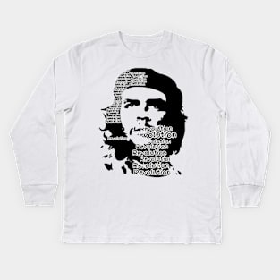 Che guevara typography Kids Long Sleeve T-Shirt